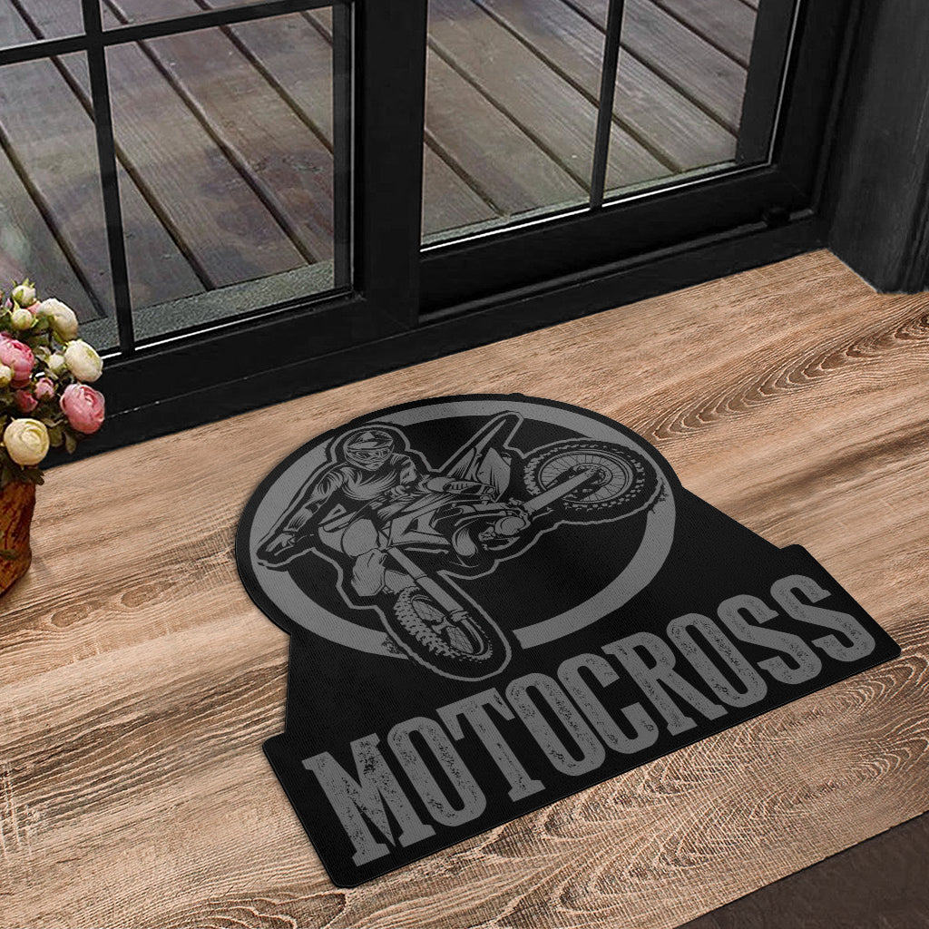 Custom Shaped Motocross Door Mat