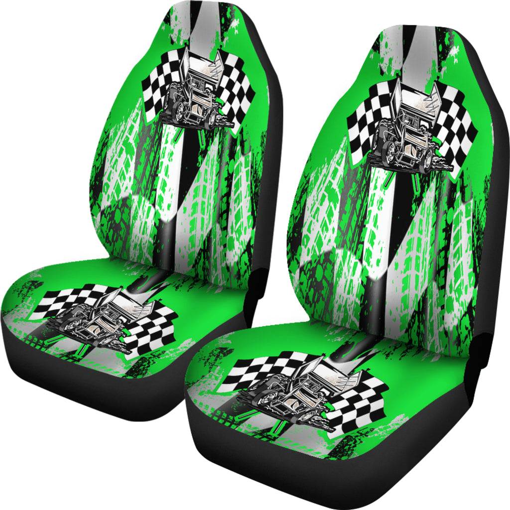 Racing Seat Covers Sprint Car Green (Set of 2)