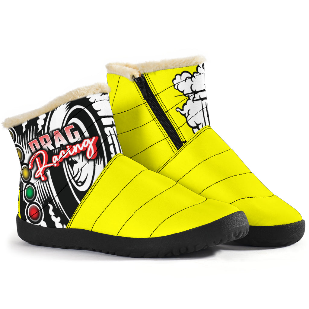 Drag Racing Cozy Winter Boots 