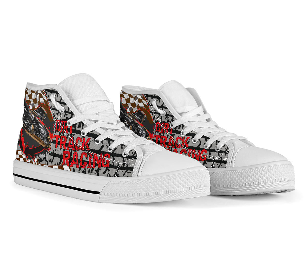 Dirt Track Racing Sprint Car High Top Shoes