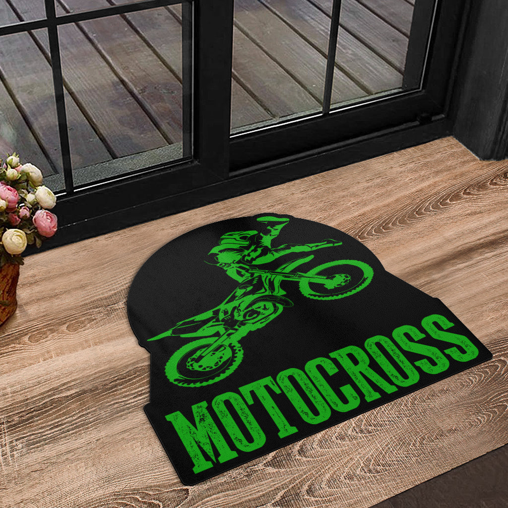 Custom Shaped Motocross Door Mat