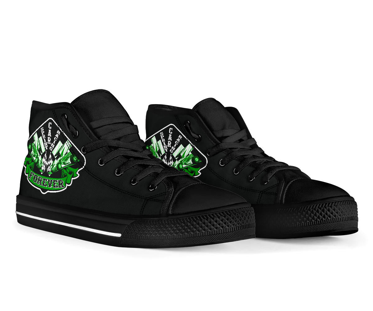 Sprint Car Racing High Top Shoes