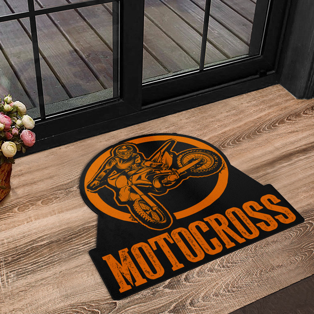 Custom Shaped Motocross Door Mat
