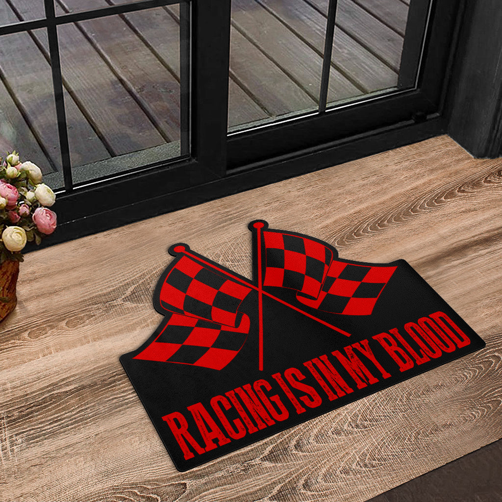 Racing Shaped Door Mats