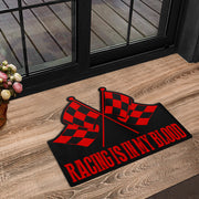 Racing Shaped Door Mats