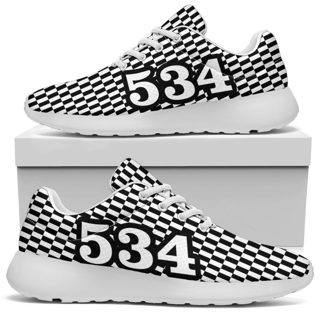 Racing Sneakers Checkered Flag