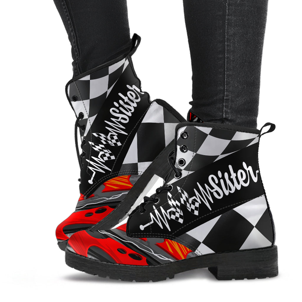 Racing Sister Heartbeat Boots