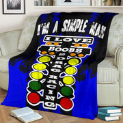 I'm A Simple Man Drag Racing Blanket