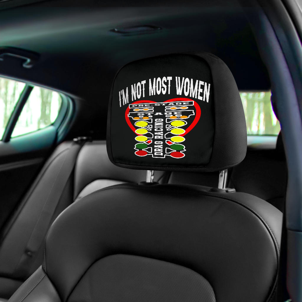 drag racing Car Seat Headrest Covers