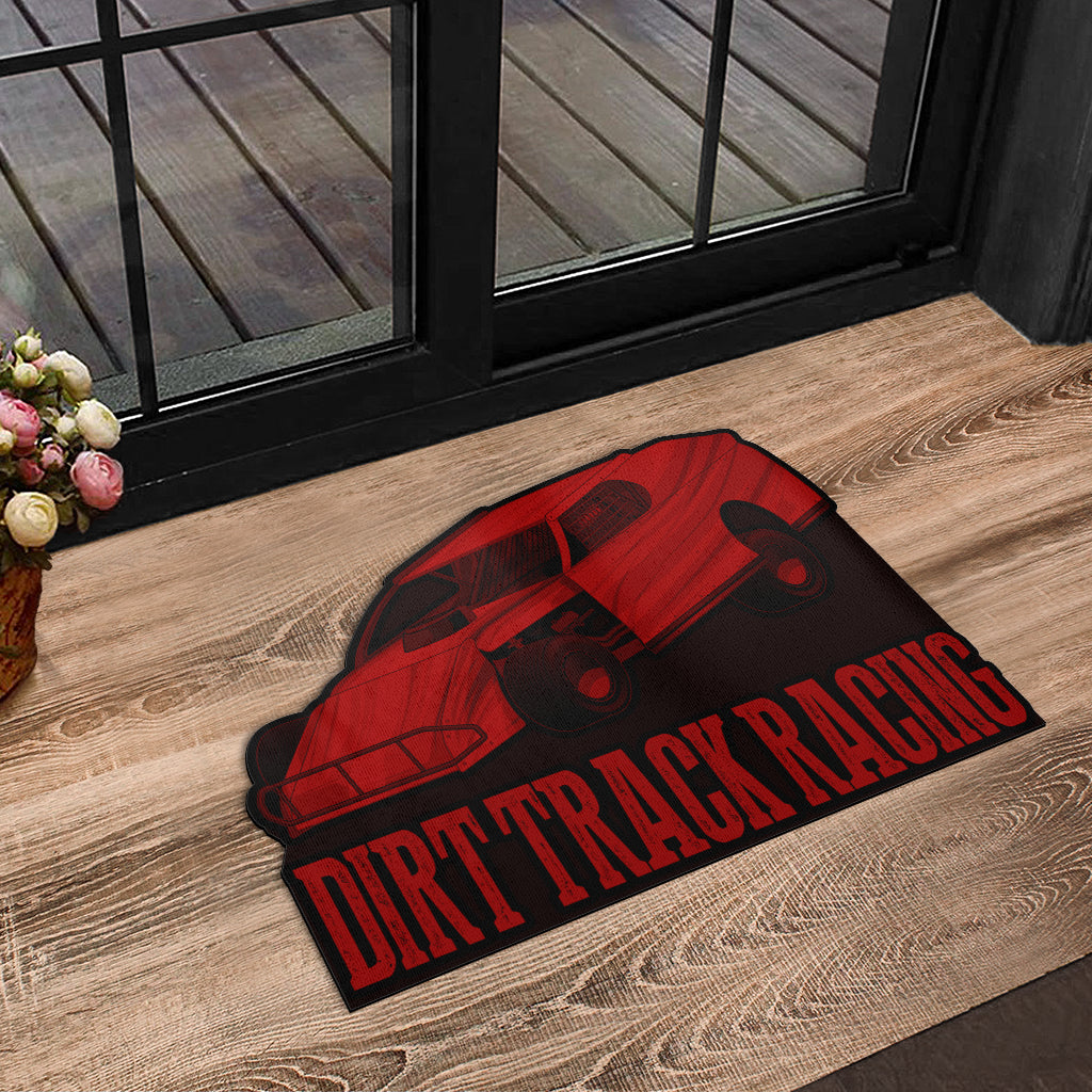 Custom shaped dirt modified door mat