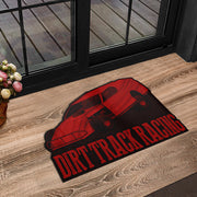 Custom shaped dirt modified door mat