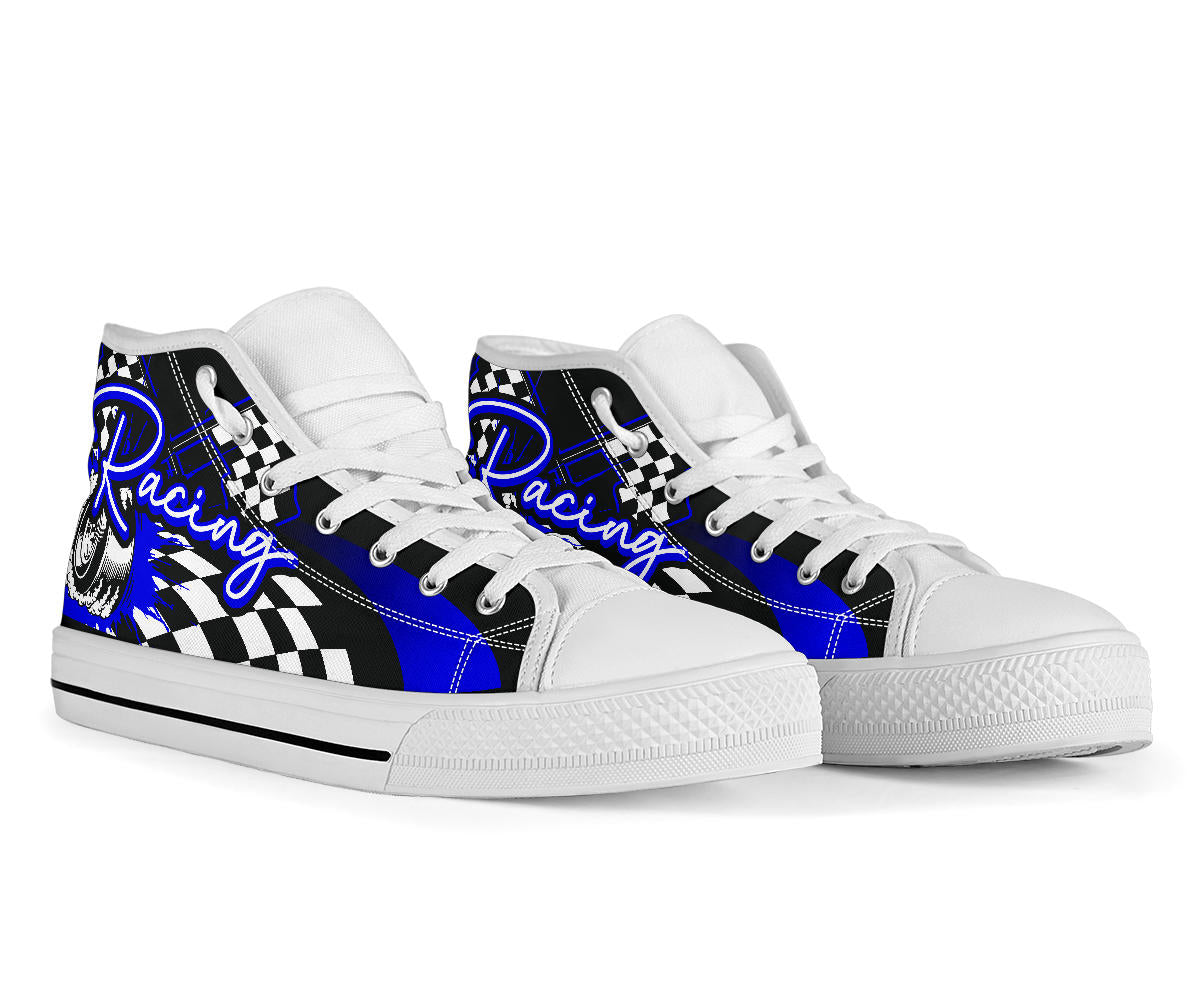 Racing High Top Shoes blue
