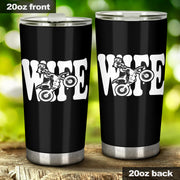 motocross wife tumbler