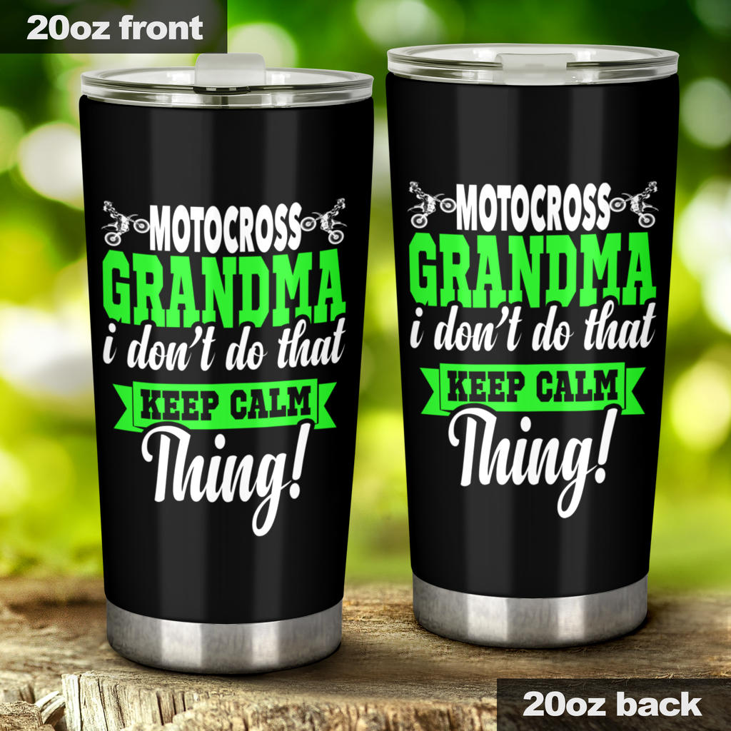 motocross grandma tumbler