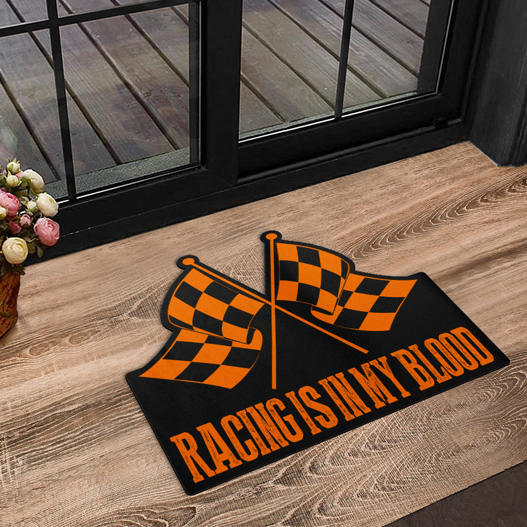 Racing Shaped Door Mats