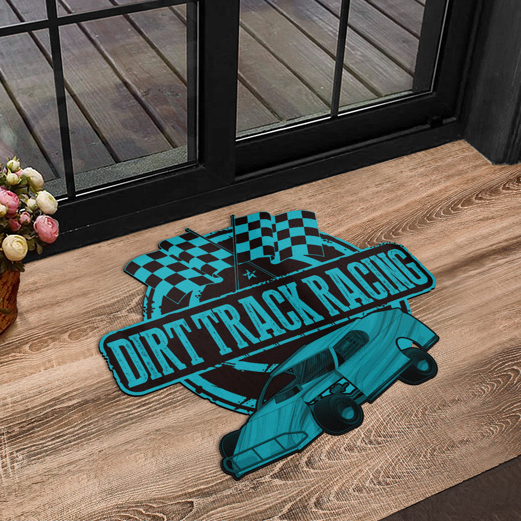 Custom shaped dirt modified door mat