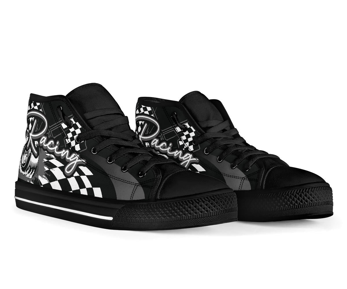 Racing High Top Shoes grey
