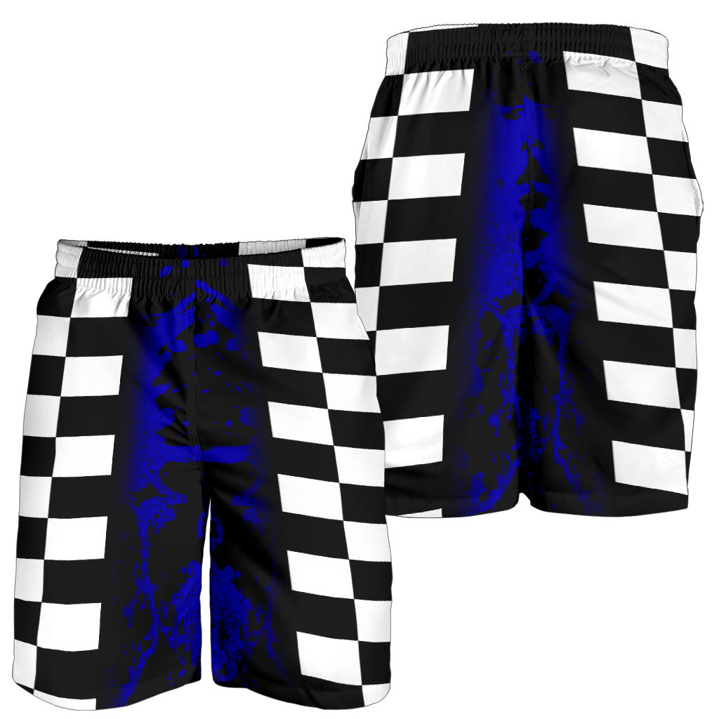 Racing Flag Men's Shorts Blue