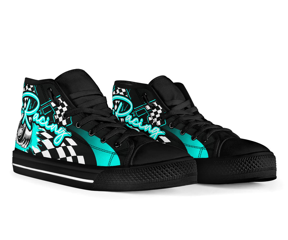 Racing High Top Shoes carolina blue