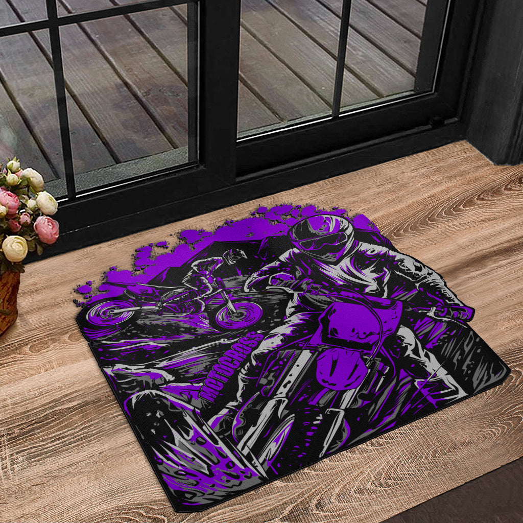 Custom Shaped Motocross Door Mat