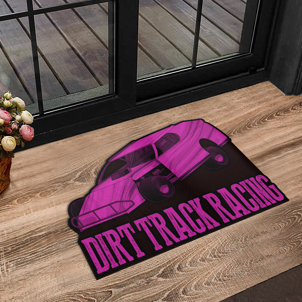 Custom shaped dirt modified door mat