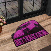 Custom shaped dirt modified door mat