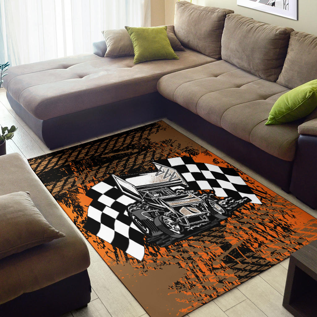 Sprint Car Racing Rug