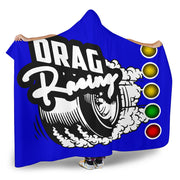 Drag Racing Hooded Blanket