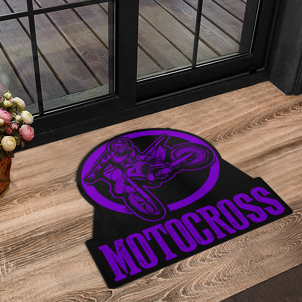 Custom Shaped Motocross Door Mat