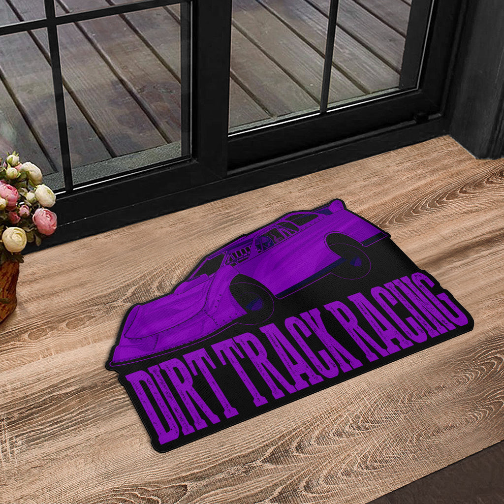 Custom shaped late model door mat