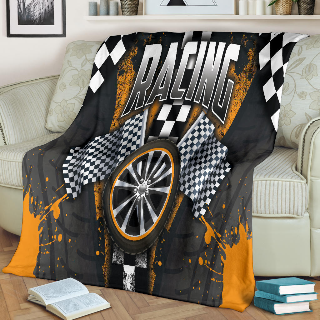 Racing Orange Blanket