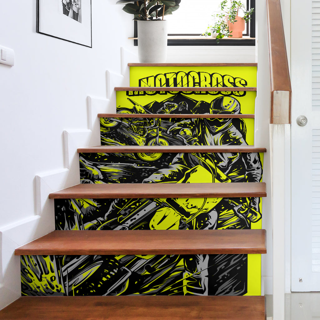 Motocross Stair Stickers