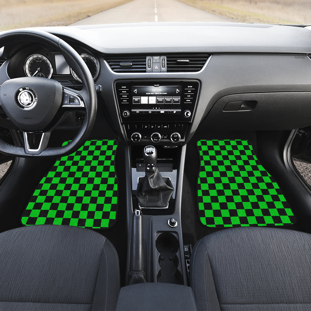 Racing Checkered Flag Car Mats