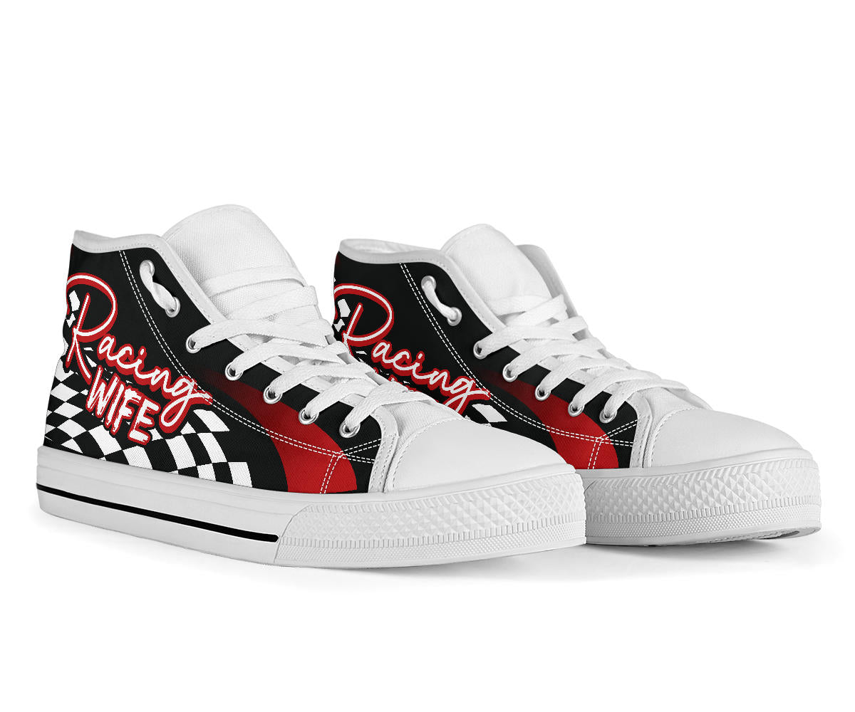 Racing Wife High Top Shoes
