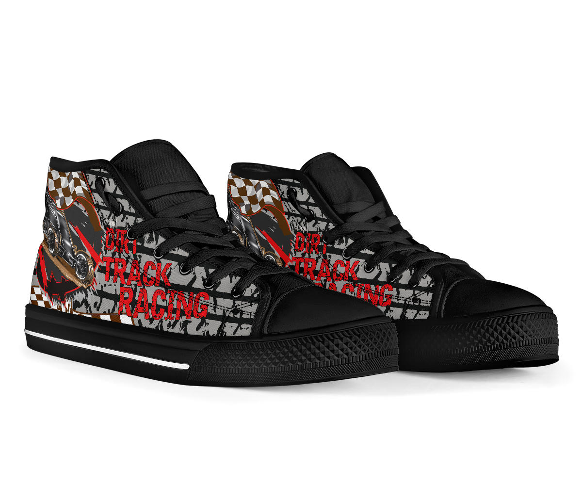 Dirt Track Racing Non Wing Sprint Car High Top Shoes