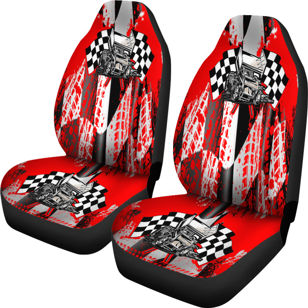 Racing Seat Covers Sprint Car Red (Set of 2)