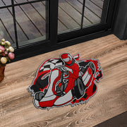 Custom shaped kart racing door mat