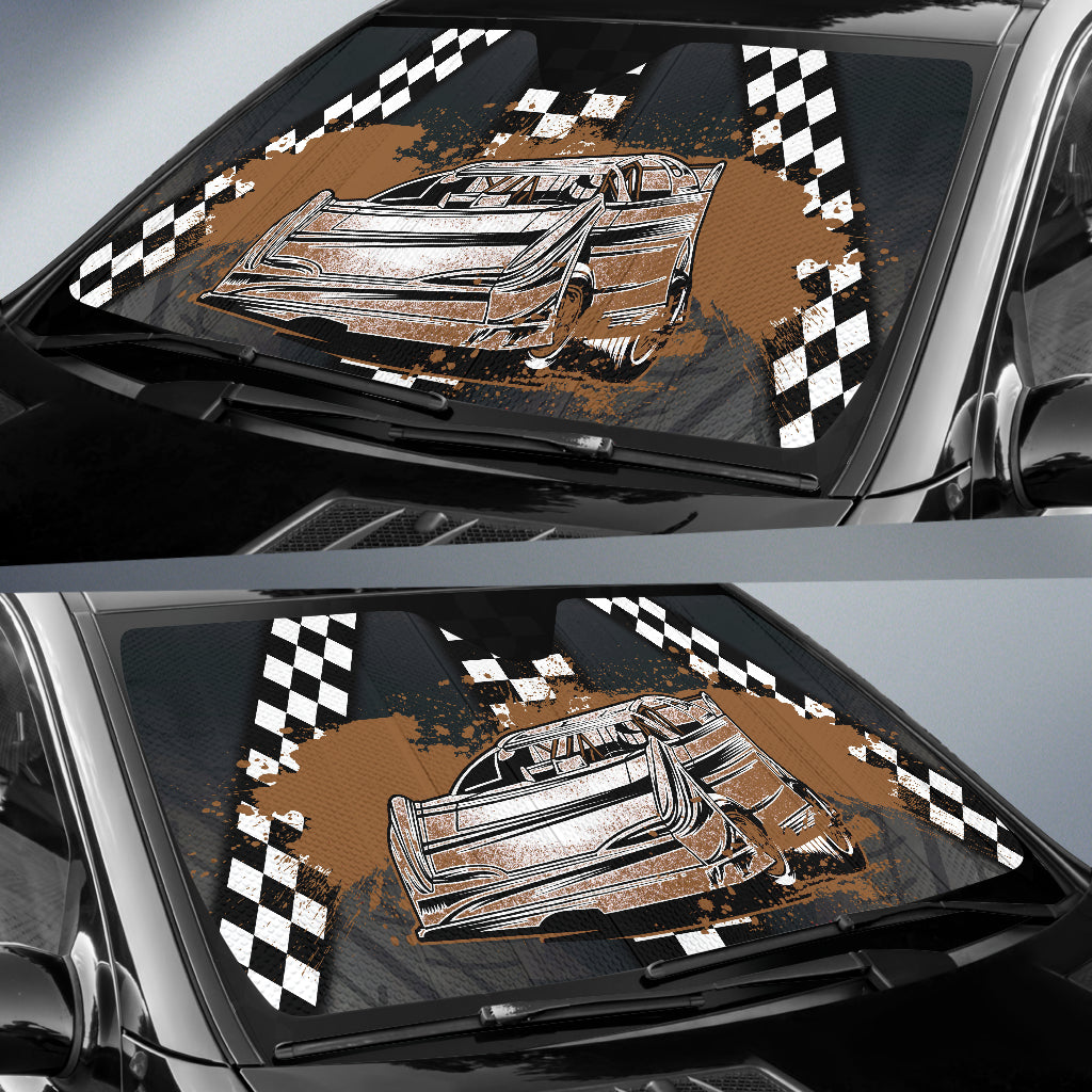 Dirt Racing Late Model Windshield Sun Shade V1