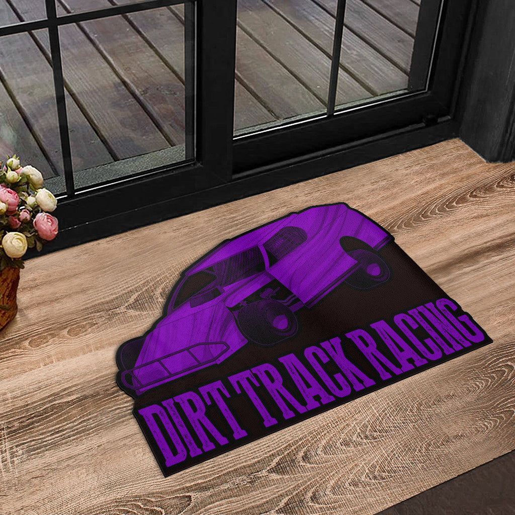 Custom shaped dirt modified door mat