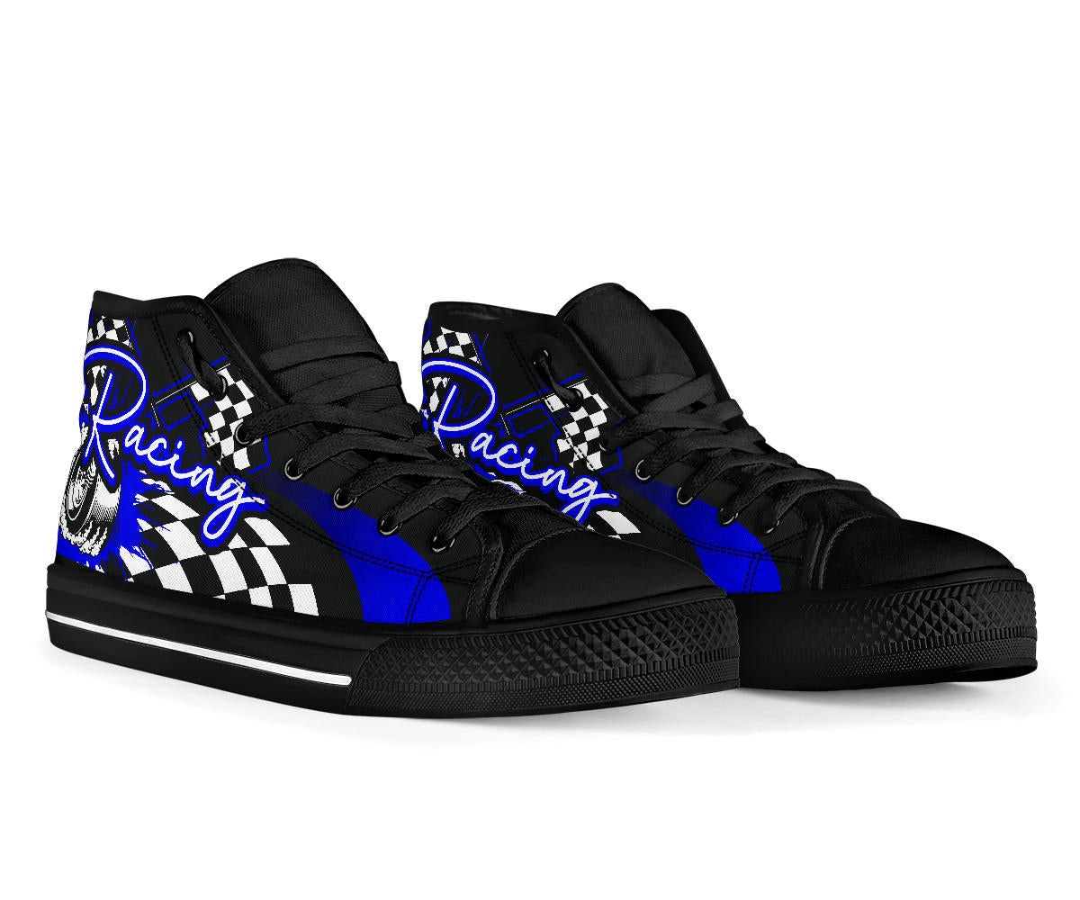 Racing High Top Shoes blue