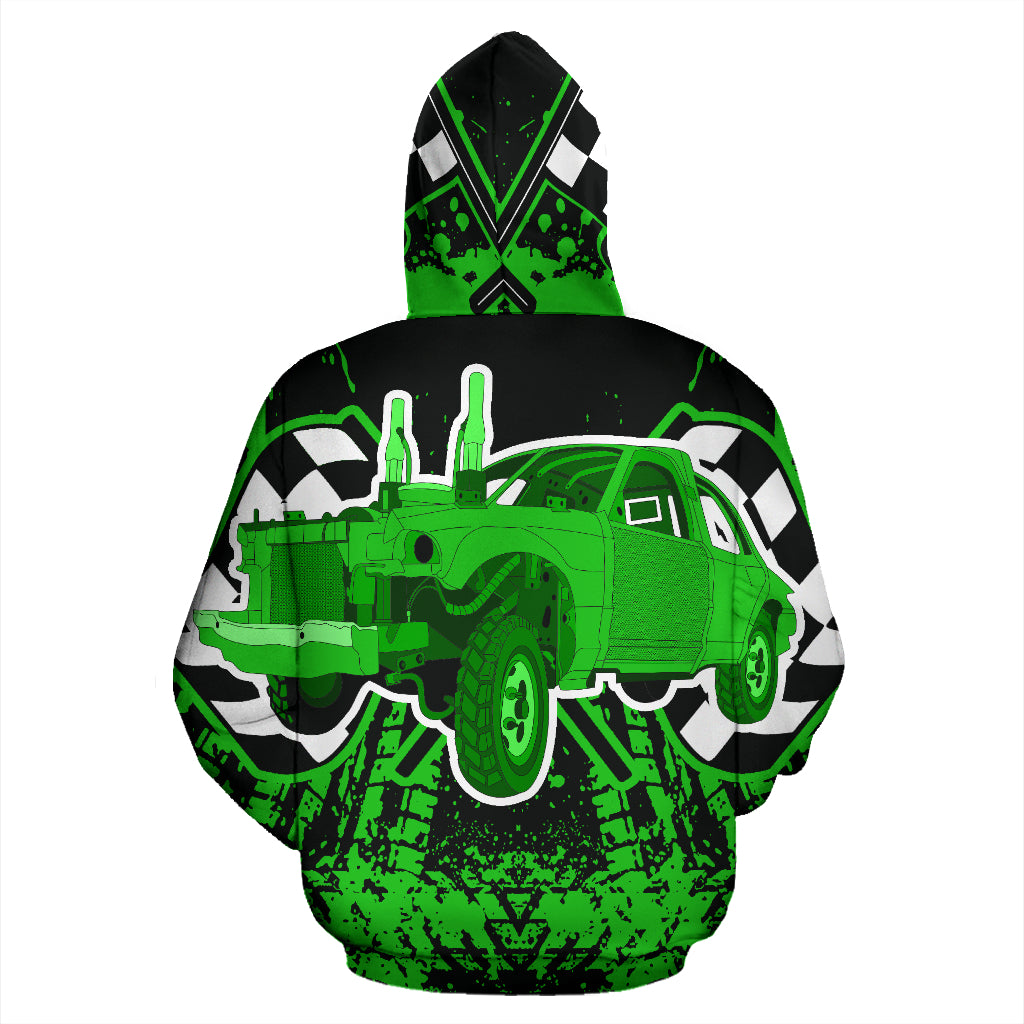 Demolition Derby All Over Print Hoodie