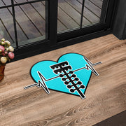 Custom Drag Racing Heartbeat Door Mat