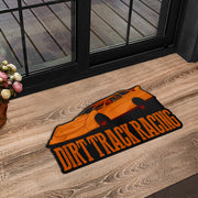 Custom shaped sprint car door mat