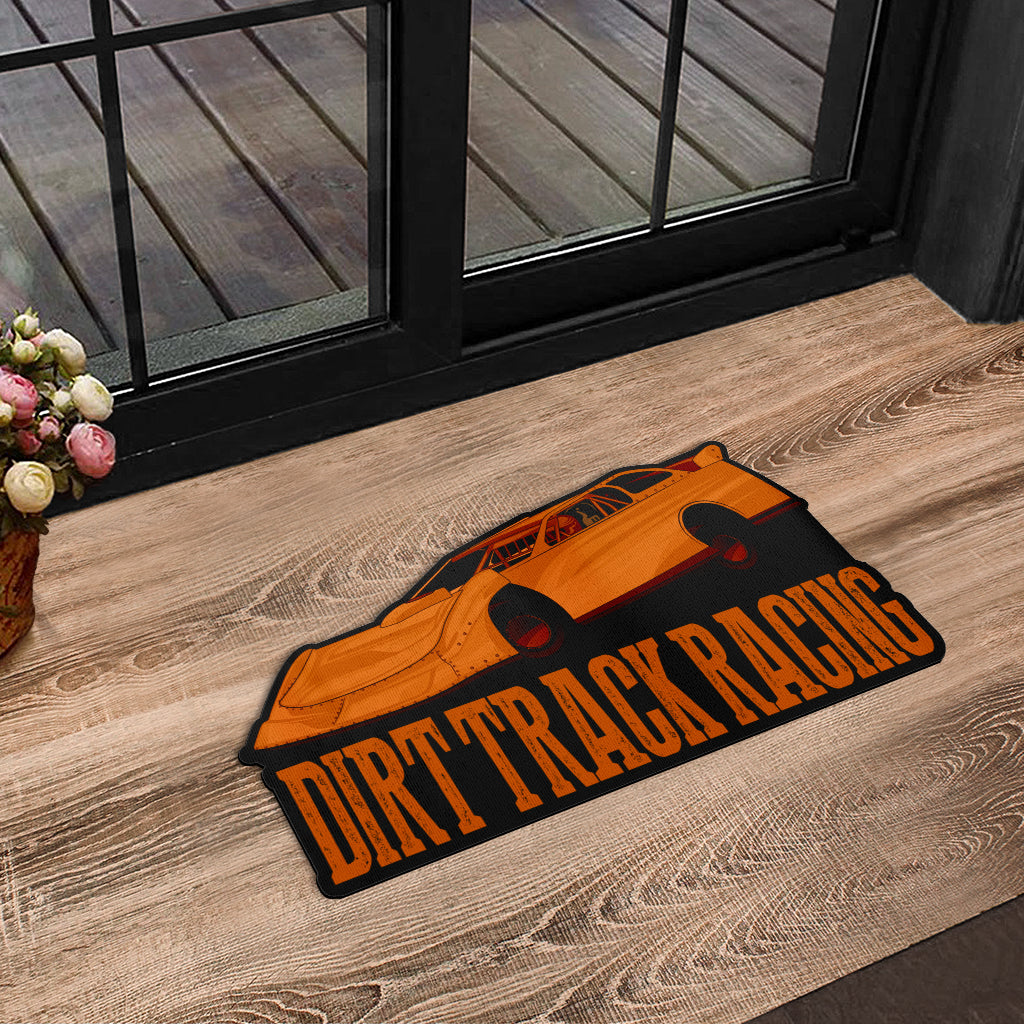 Custom shaped sprint car door mat