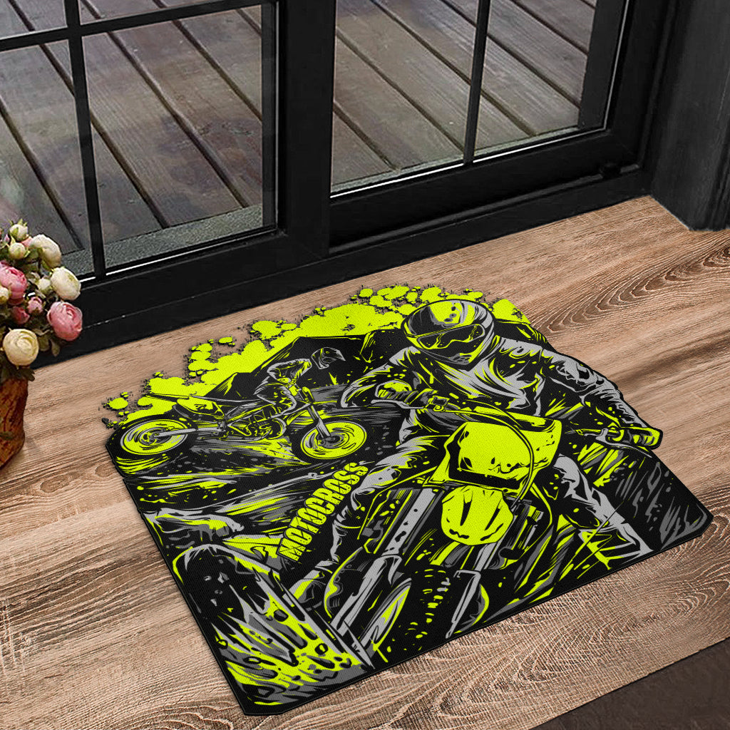 Custom Shaped Motocross Door Mat