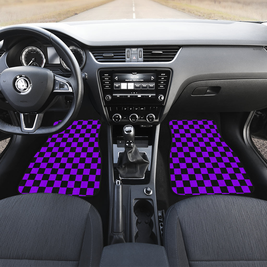 Racing Checkered Flag Car Mats