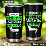 motocross girlfriend tumbler