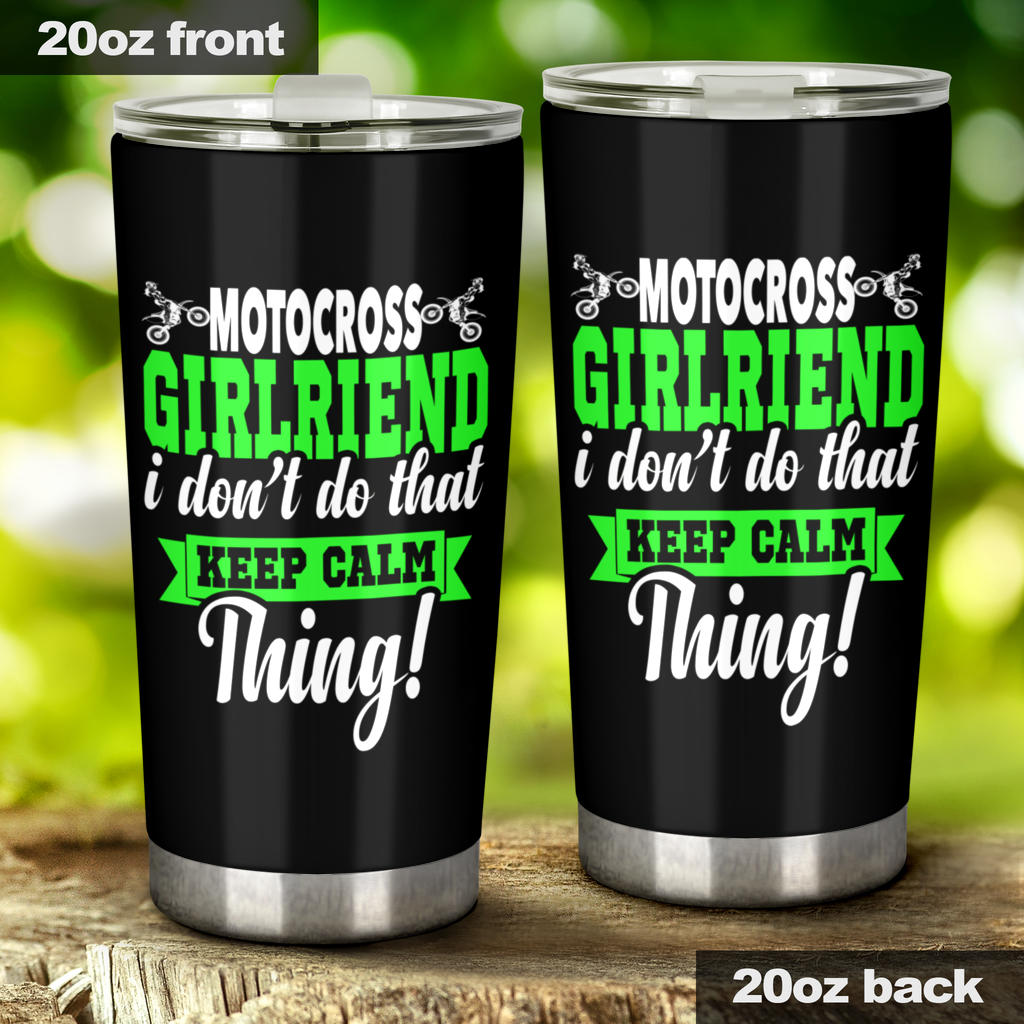 motocross girlfriend tumbler