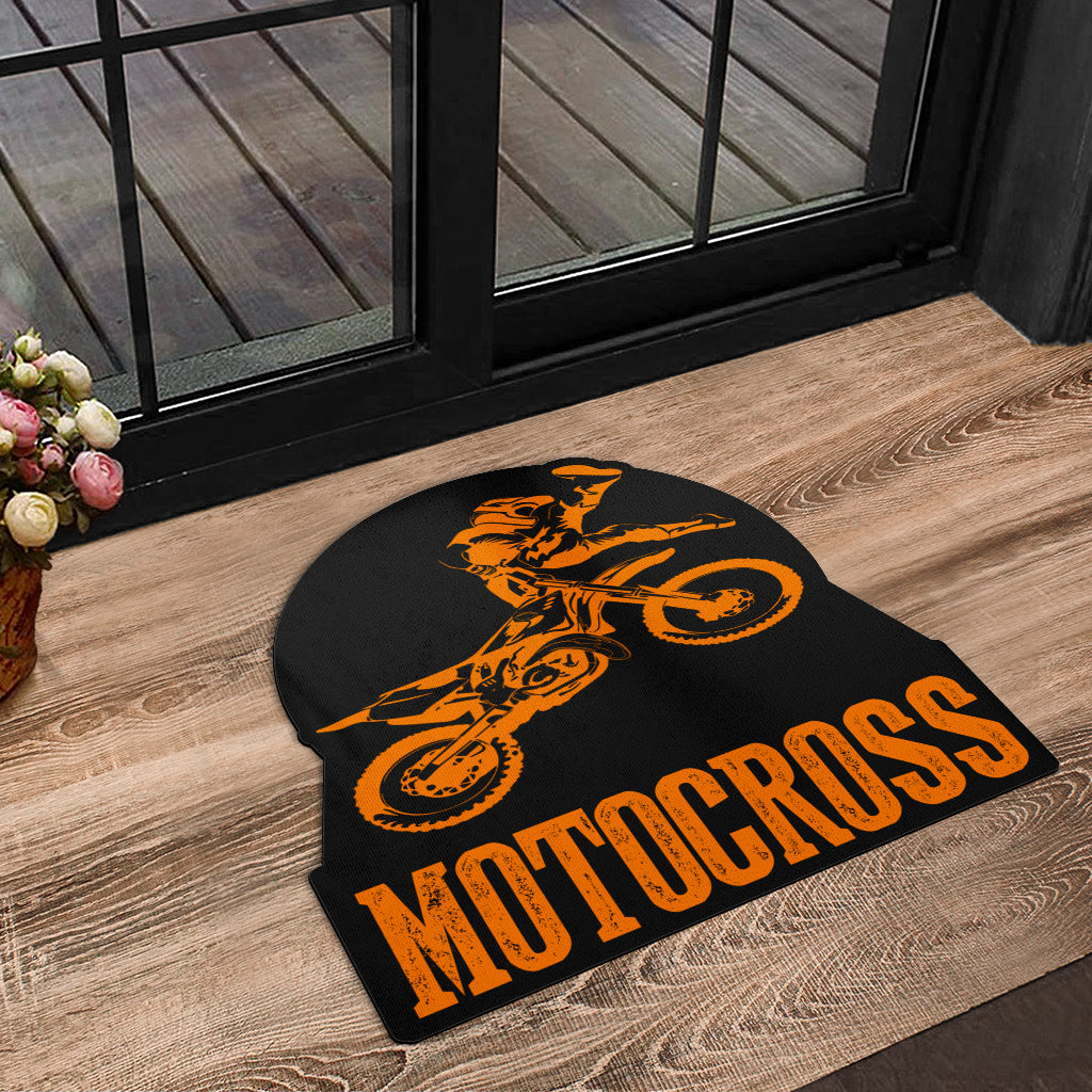 Custom Shaped Motocross Door Mat
