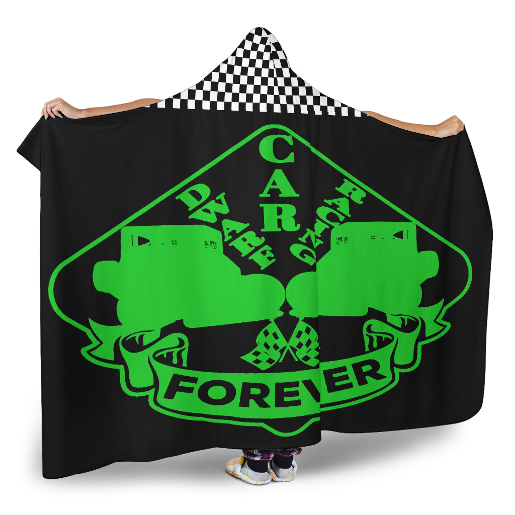 Dwarf Car Racing Forever Hooded Blanket